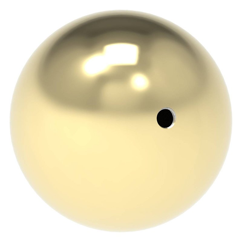Hollow brass ball Ø 100mm with M10