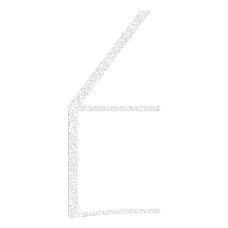 Regenrinne für Vordächer, Glas 21,52mm, L=1800mm, E4/EV1