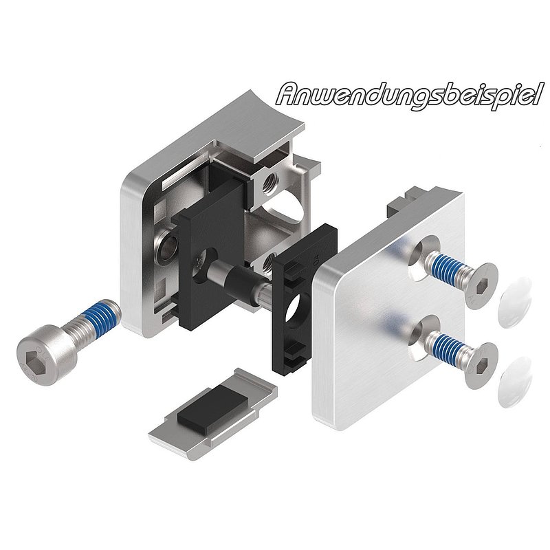 Glass terminal Mod. 31, connection: 60.3mm, AISI316