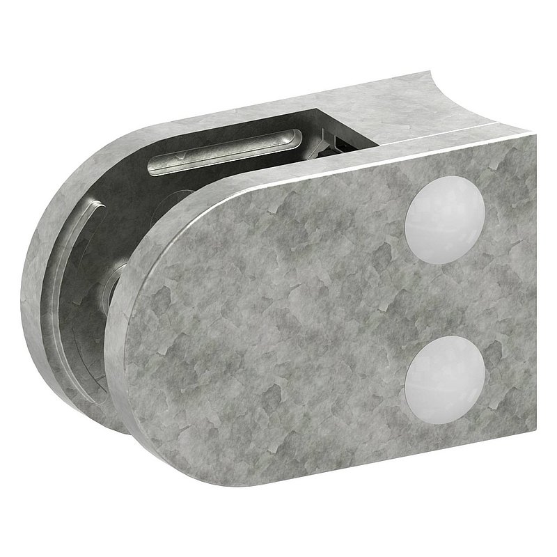 Glasklemme Mod. 38, Anschluss: 60,3mm, Zink roh