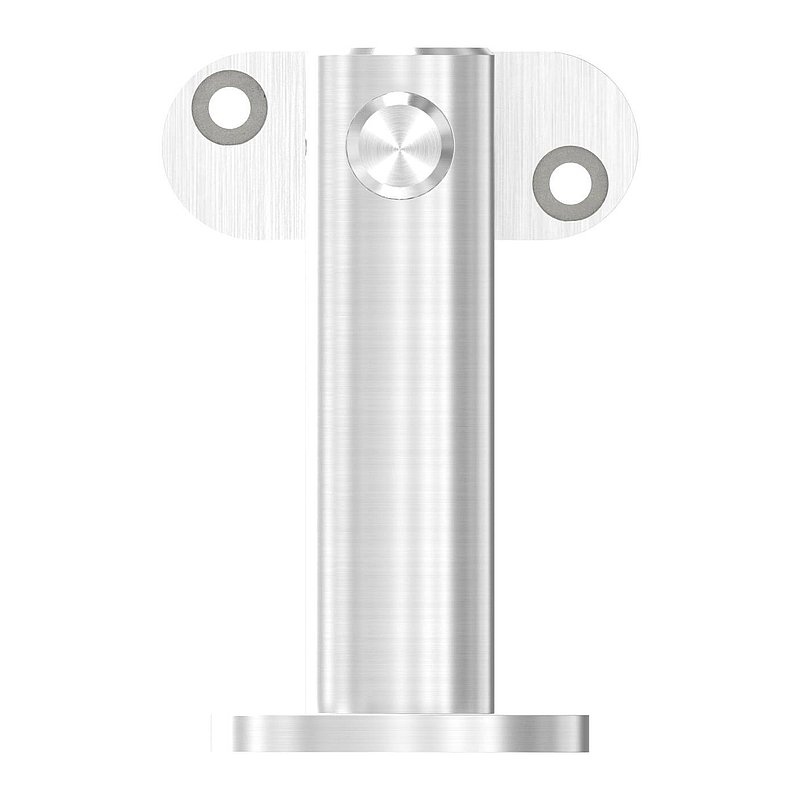 Support mural de main-courante avec articulation, plaque de fixation plate, V2A