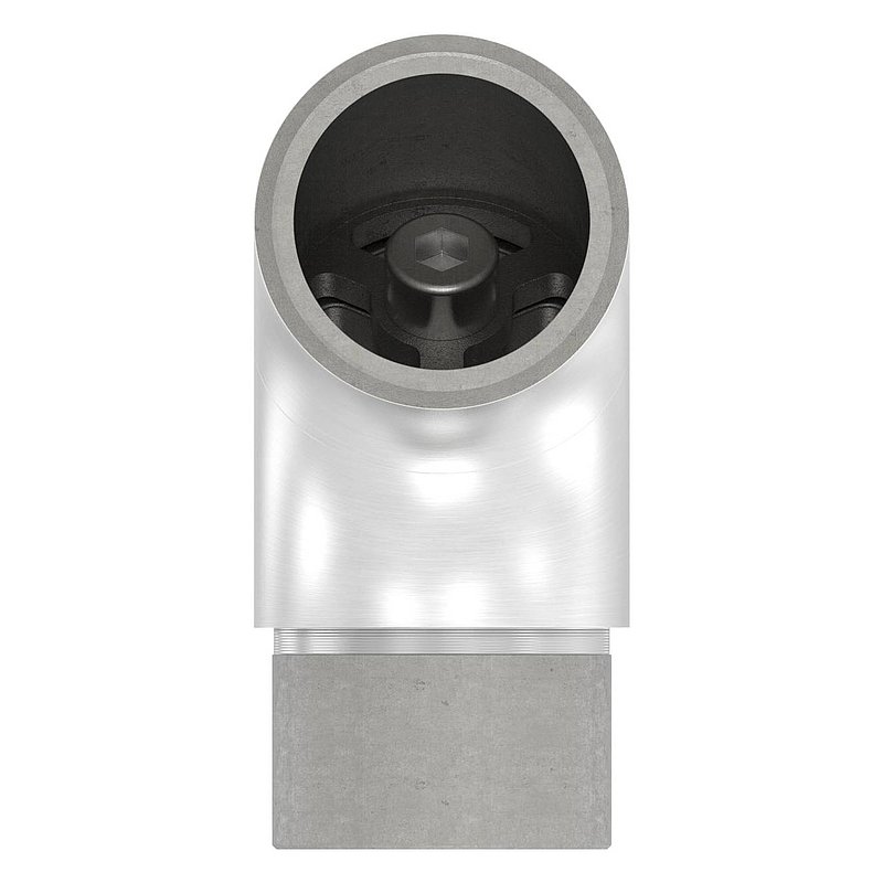Rohrbogen verstellbar, hohl für Kabeldurchführung, für 42,4x2,0mm, V2A