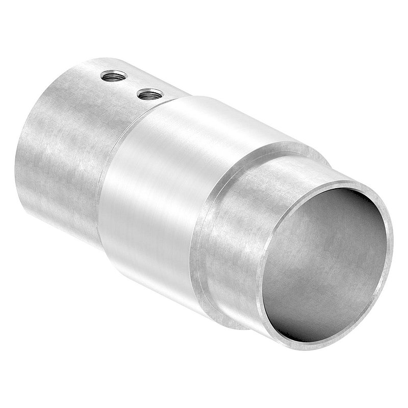Connector for grooved tube 42.4x1.5mm, AISI316