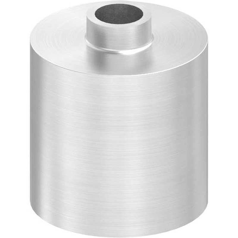 Unterteil Ø 30mm, mit Durchgangsbohrung , T: 30mm, V2A