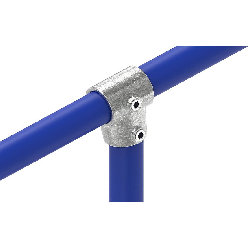 T-Stück kurz, schräg, variabel, für Rohr Ø 42,4mm