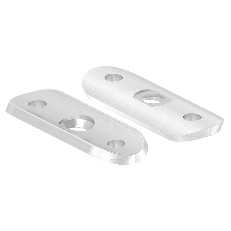 Handlaufanschlussplatte, 42,4mm, V2A