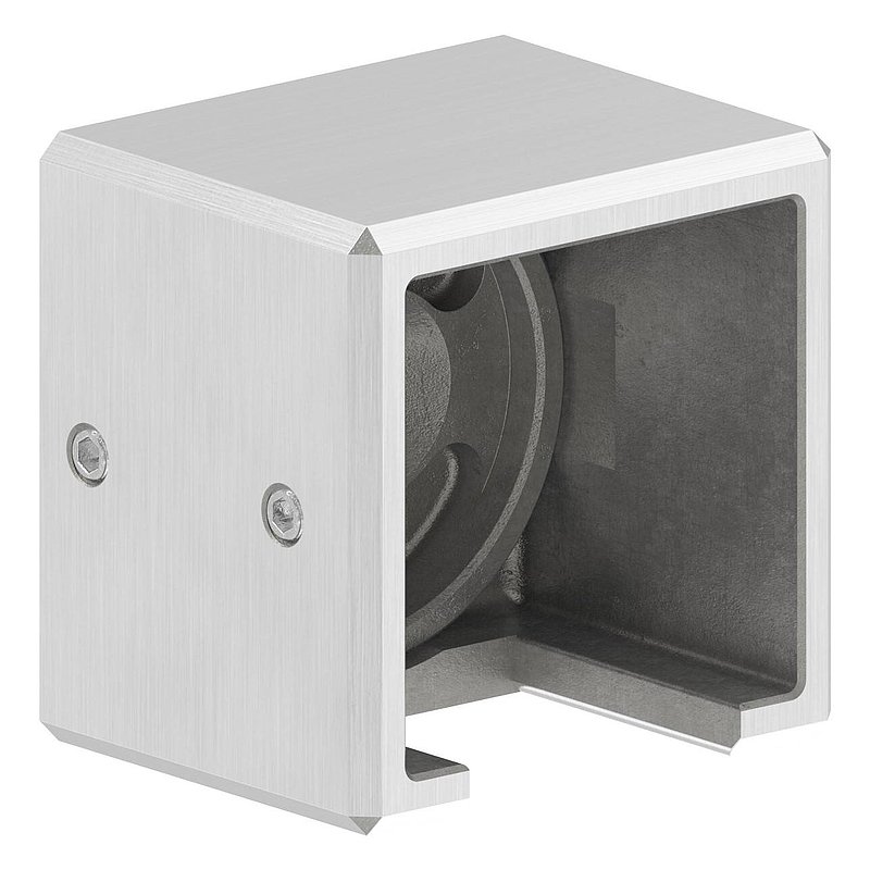 Wandbefestigung für Quadratnutrohr 40x40mm, links, V4A