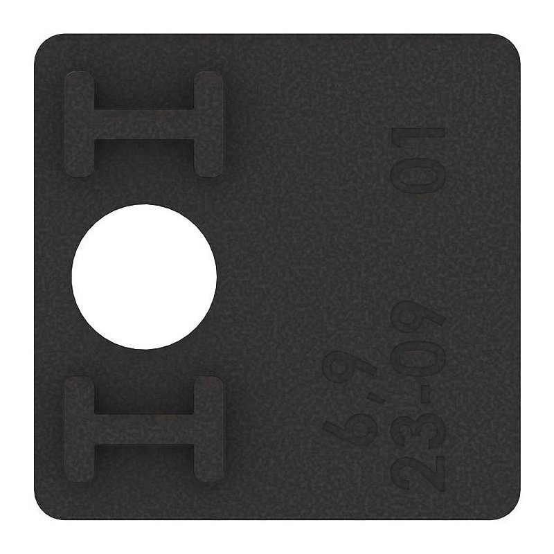 1 pair rubber for mod. 36, for sheet 4,0mm
