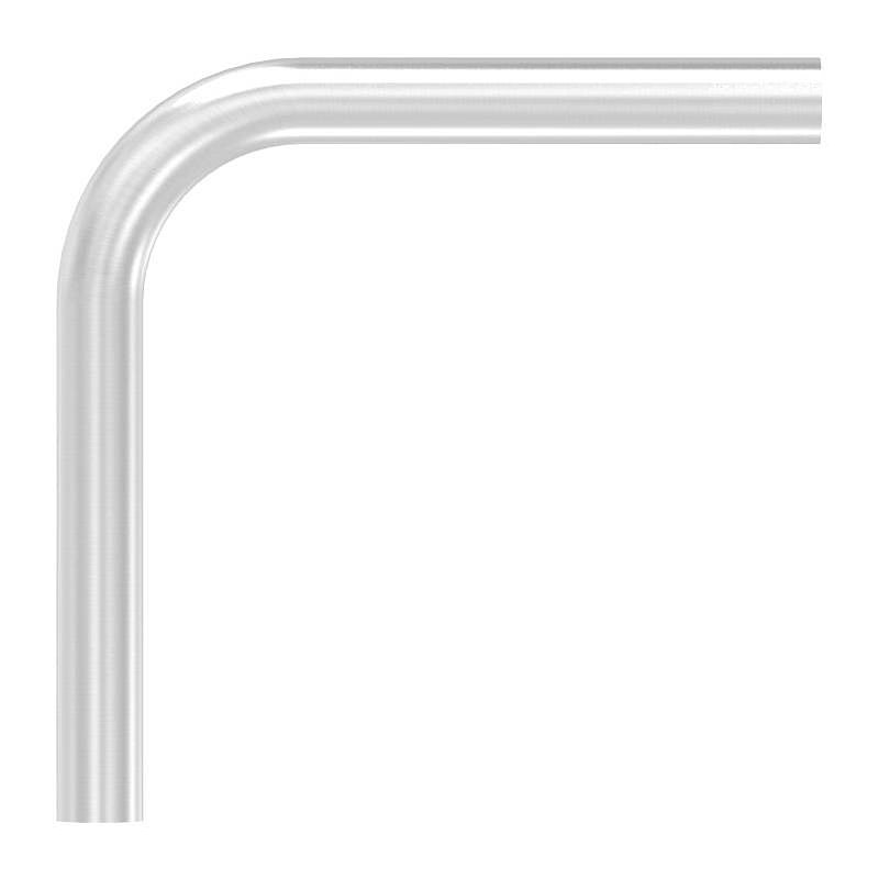 Tube bend 90°, made of tube 33.7x2.5mm, AISI304