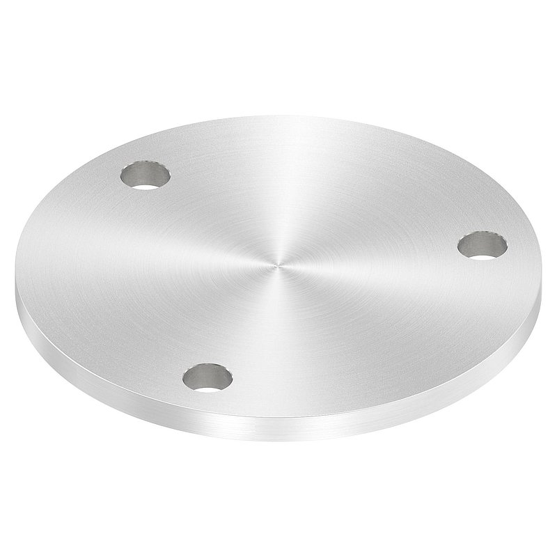 Ankerplatte Ø 140x8mm, mit Rundschliff, V2A