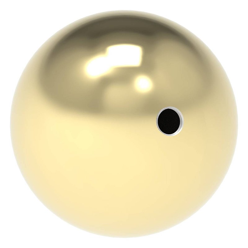 Hollow brass ball Ø 60mm with M8