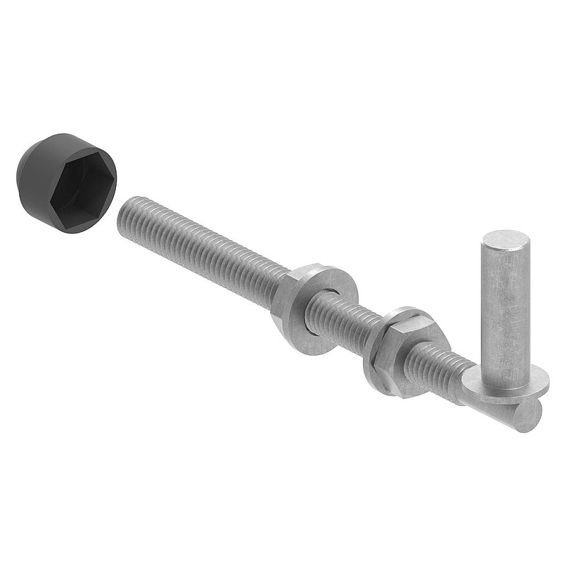 Kloben zum Durchschrauben für Ø 13mm, L: 160mm
