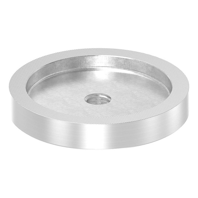 Unterteil für 62mm Glaspunkthalter, T: 10mm, mit M10, V2A