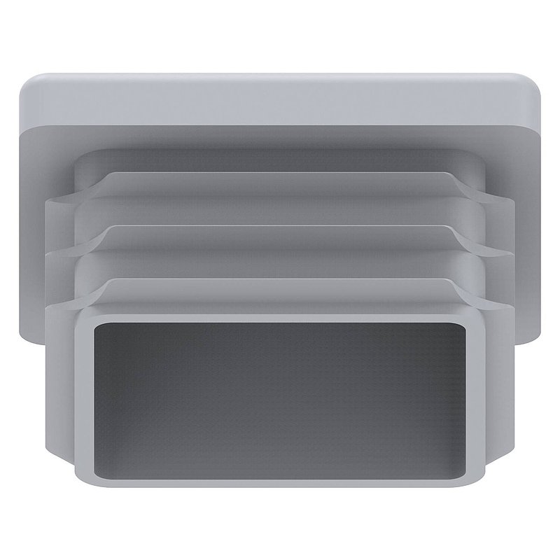 Bouchon plastique pour tube carré 40x40mm