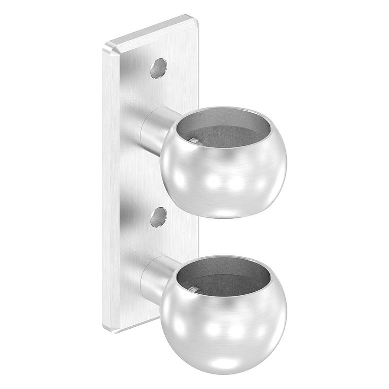 Wandbefestigung für Geländerpfosten 48,3mm, V2A