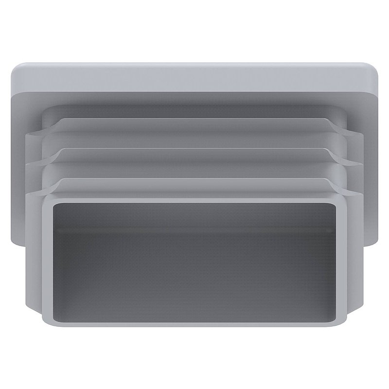 Plastic end cap for square tube 50x50mm