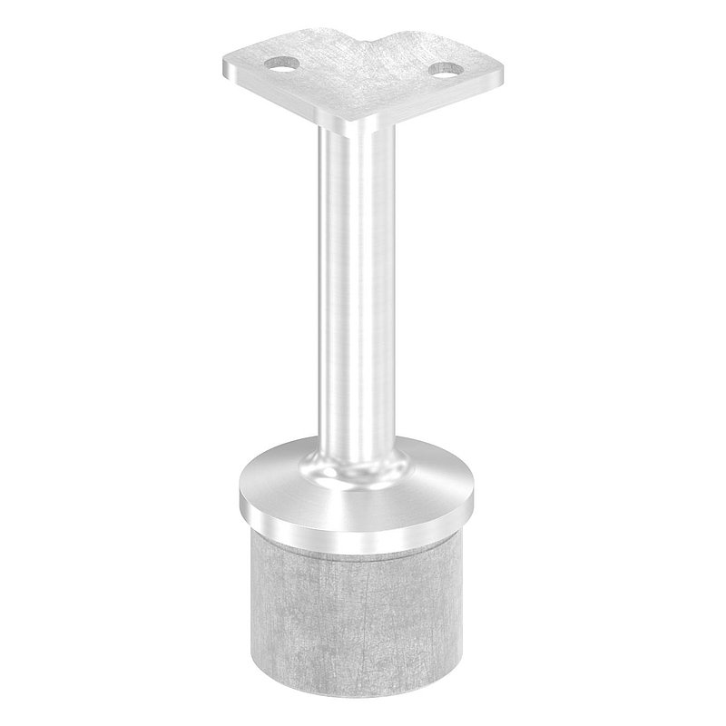 Rohrabschlussstopfen für Rohr 42,4x2,0mm, Handlaufanschlussplatte 90°, V2A
