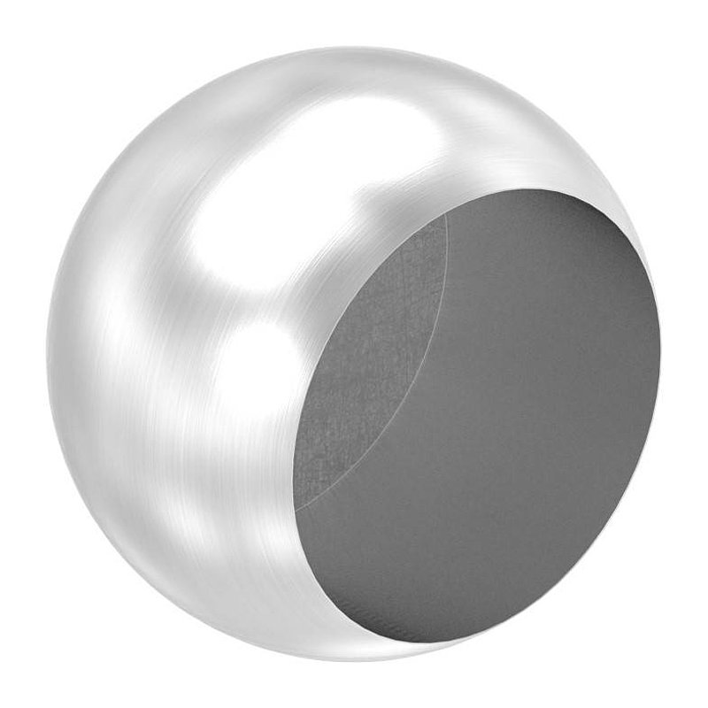 Pipe end ball, for tube 42.4mm, Ø 55mm, AISI304