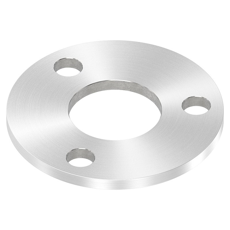 Ankerplatte Ø 100x6mm, mit Rundschliff, V2A