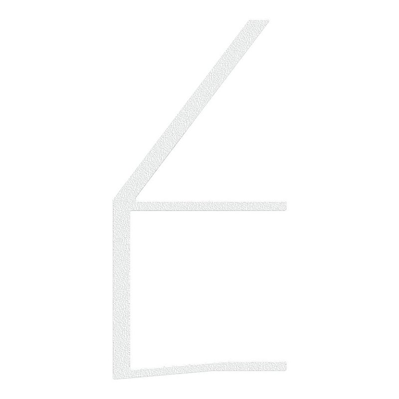 Regenrinne für Vordächer, Glas 17,52mm, L: 6000mm, E4/EV1