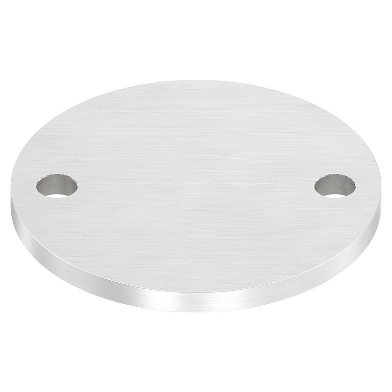 Ankerplatte Ø 120x8mm, mit Längsschliff, V2A