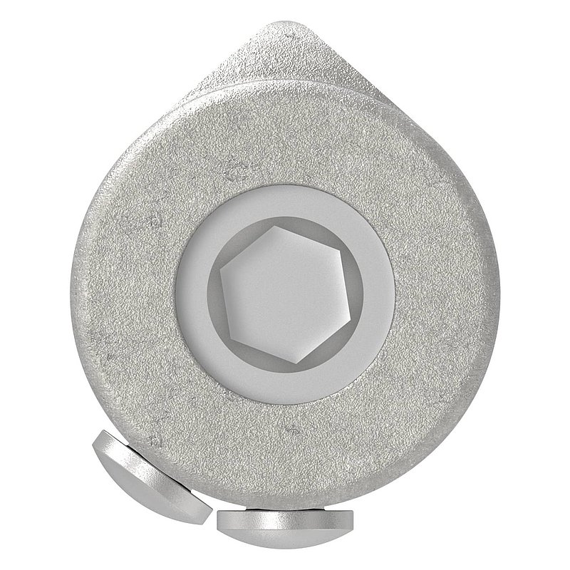 Gond à souder, acier inoxydable V2A