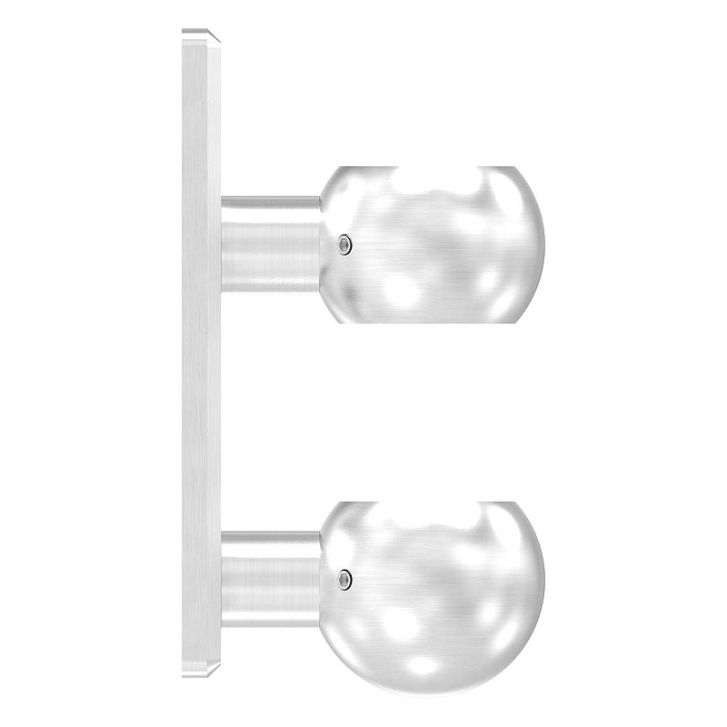 Wandbefestigung für Geländerpfosten 42,4mm, V2A