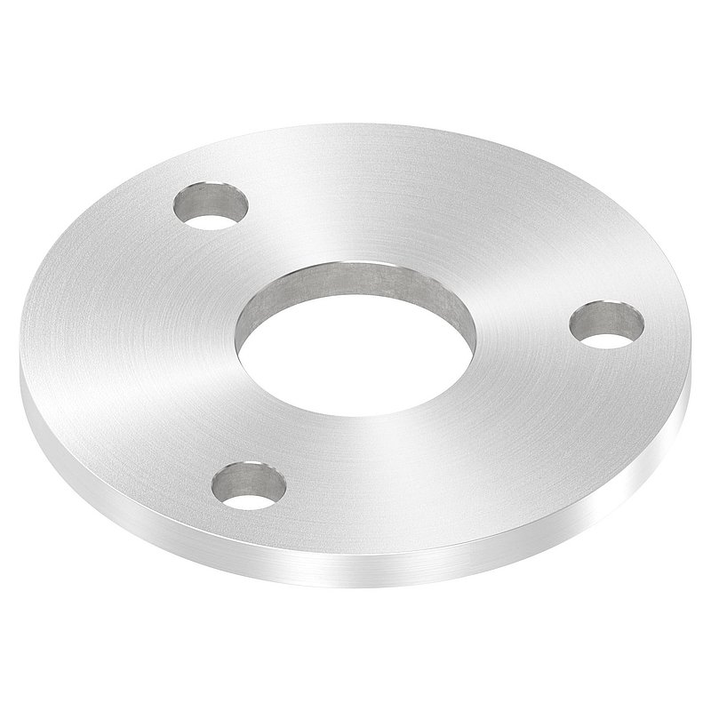 Ankerplatte Ø 120x8mm, mit Rundschliff, V2A