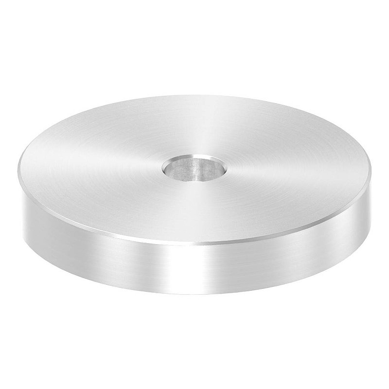 Unterteil für 62mm Glaspunkthalter, t: 10mm, V2A