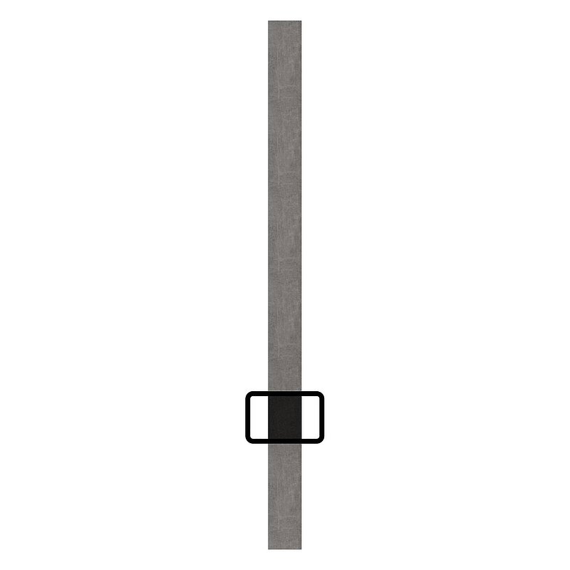 Rechteckrohr 30x20x2mm, Löcher f. Vierkant 12x12mm mit Abstand Mitte-Mitte 132mm, L: 3000mm