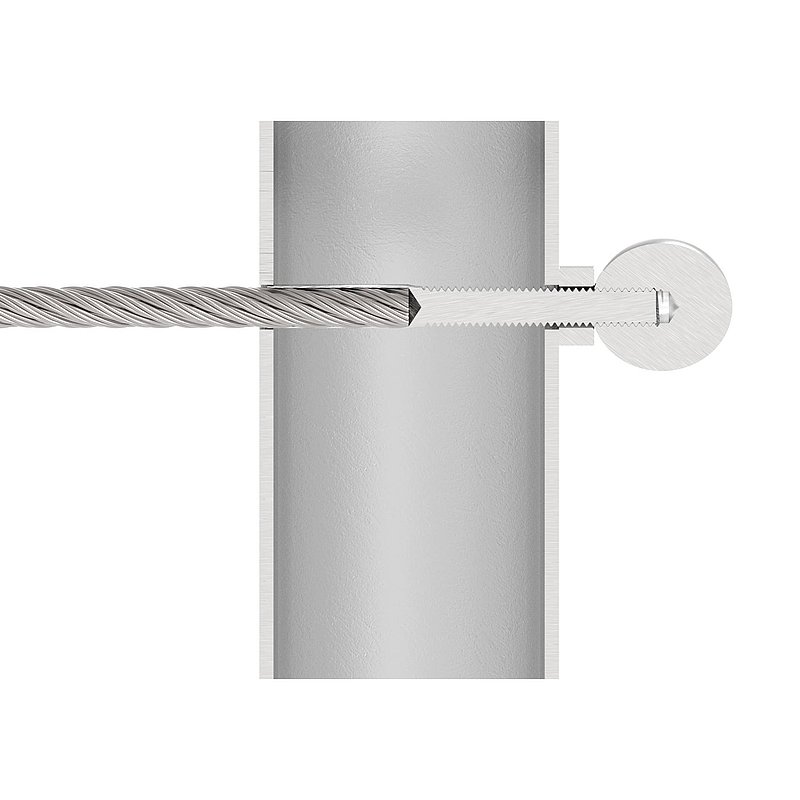 Formanschluss, mit Bohrung 6,5mm, V2A