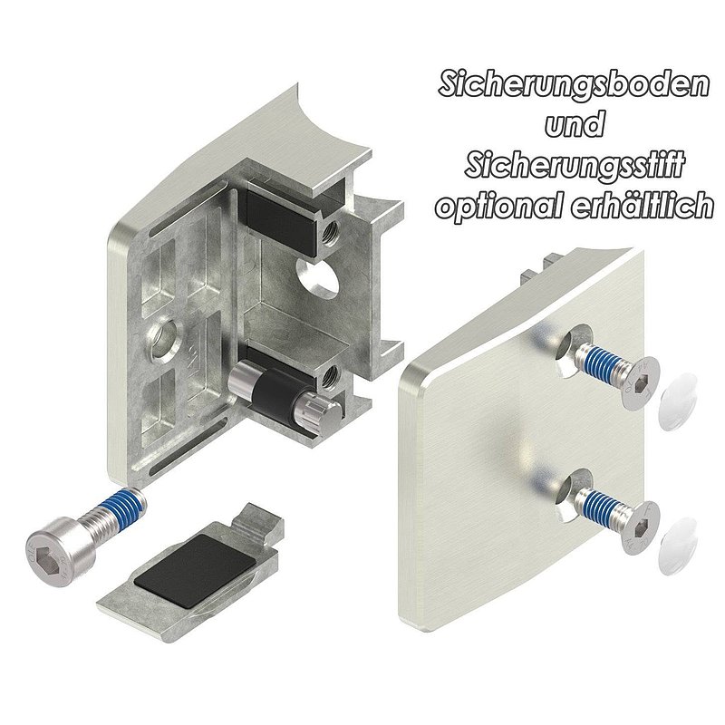 Glass clamp Mod. 35, connection: 42.4mm, VA effect