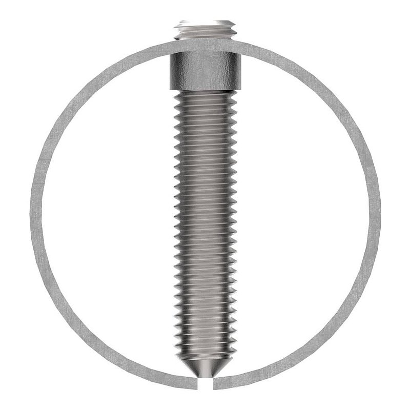 Connecting sleeve for tube 48.3x2.0mm, AISI304
