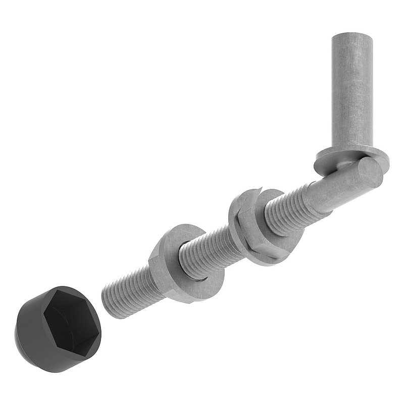 Kloben zum Durchschrauben für Ø 13mm, L: 120mm
