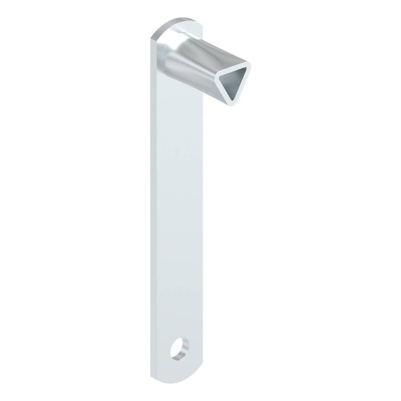 Fire brigade triangular spanner, 17mm, straight