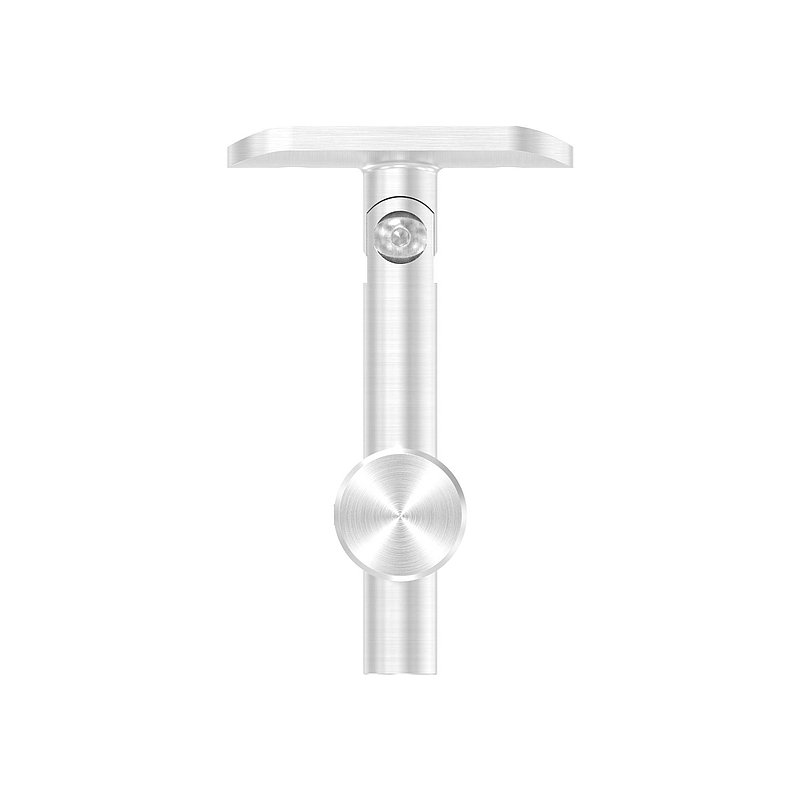 Handrail holder with joint, handrail connection plate 42.4 mm, AISI304