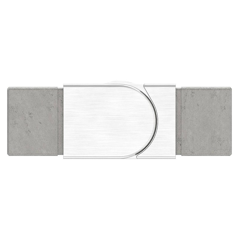 Verbinder flexibel für Quadratnutrohr 40x40mm, V4A