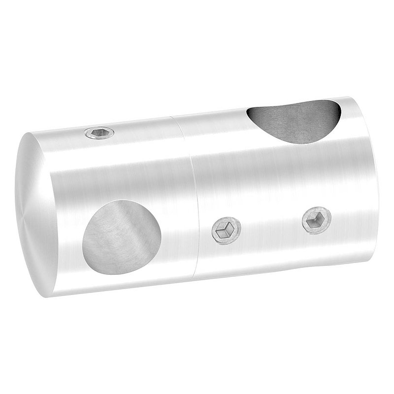 Double Cross bar holder with 16.2 and 12.2 mm bore, AISI304