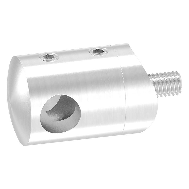 Querstabhalter für 33,7mm Rohr, 10,2mm Bohrung, V2A