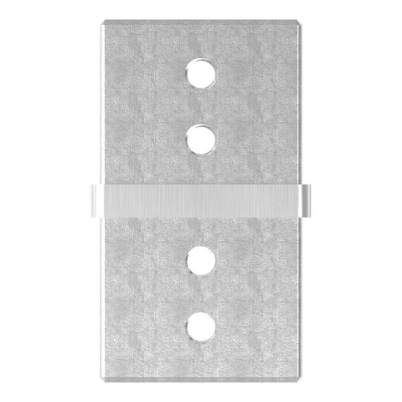 Rohrverbinder für Quadratnutrohr 40x40mm, V4A