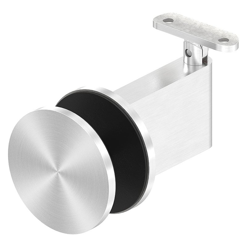 Sensa Design 2, for tube 42.4mm, for mounting on glass, with joint for incline, AISI304