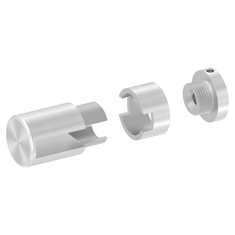 Brenk Grundhalter für Flachstäbe 40x10mm, ALU
