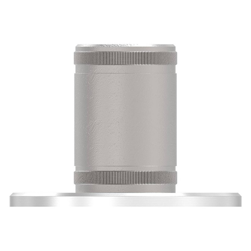 Ancrage mural et au sol avec striures, pour tube 48,3x2,0mm, V2A