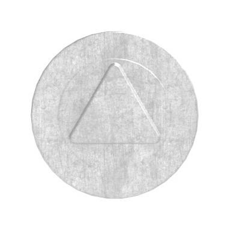 Special pin for waste compartments with triangle, AISI304