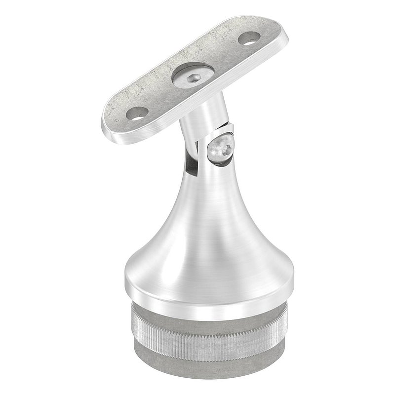 Bouchon pour extrémité de tube + articulation + plaque de racc., pour tube 48,3x2,0mm, V2A
