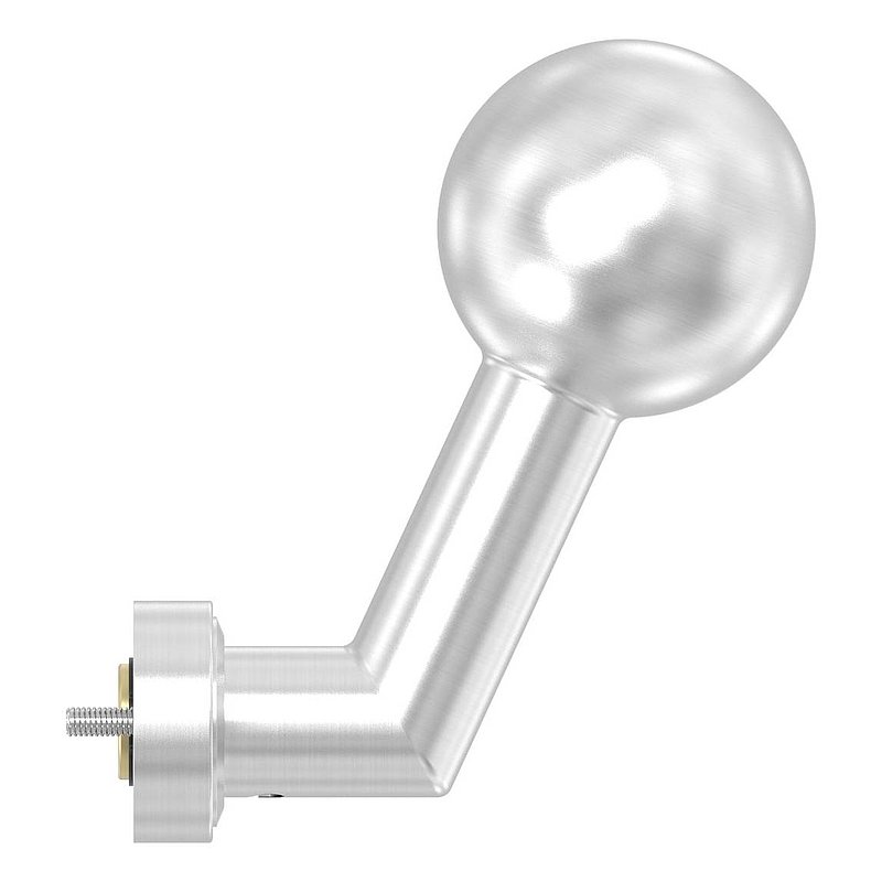 Drückerknopf, Ø 50mm, drehbar, V2A