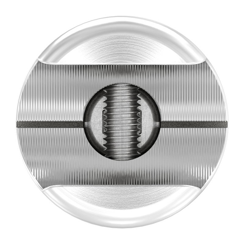 Halter für rundes Klemmprofil 18mm Anschluss: gerade, V2A