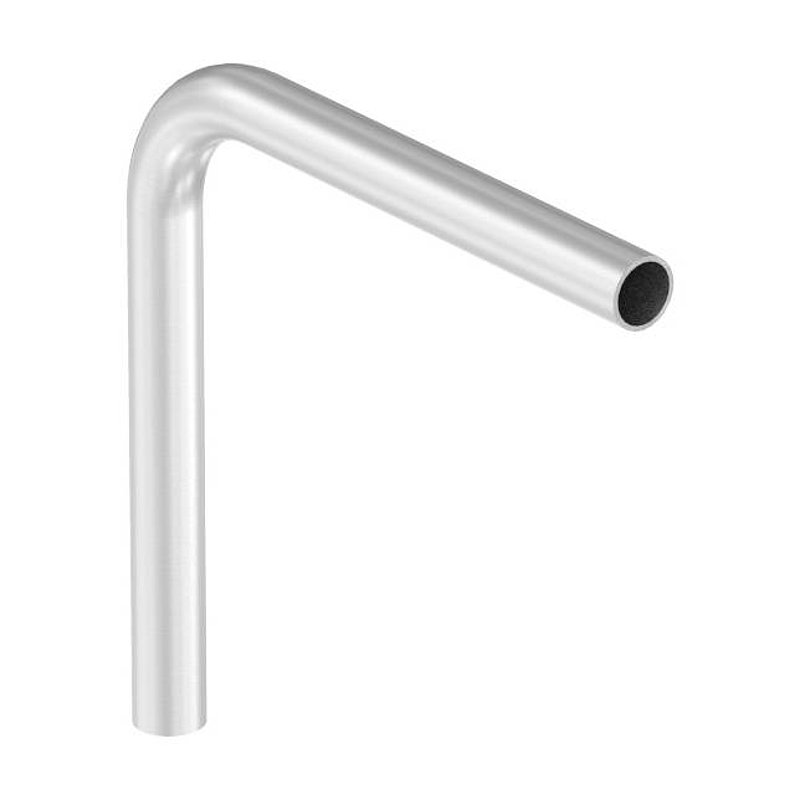 Tube bend 90°, made from 26.9x2.0 mm tube, AISI304