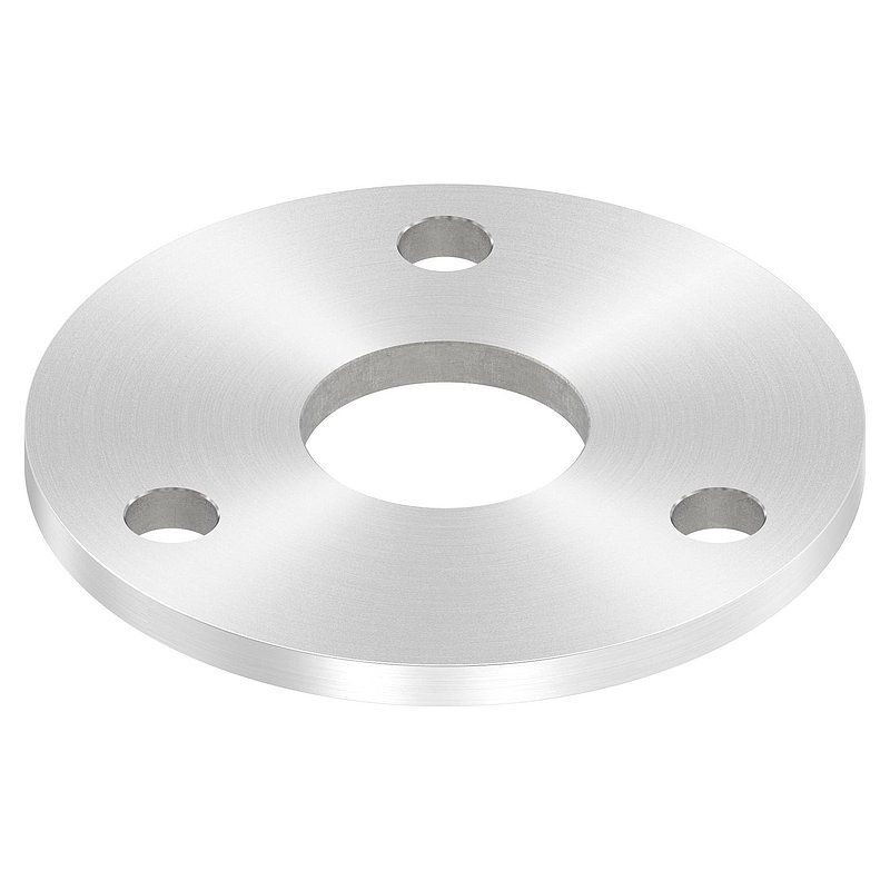 Ankerplatte Ø 100x6mm, mit Rundschliff, V2A