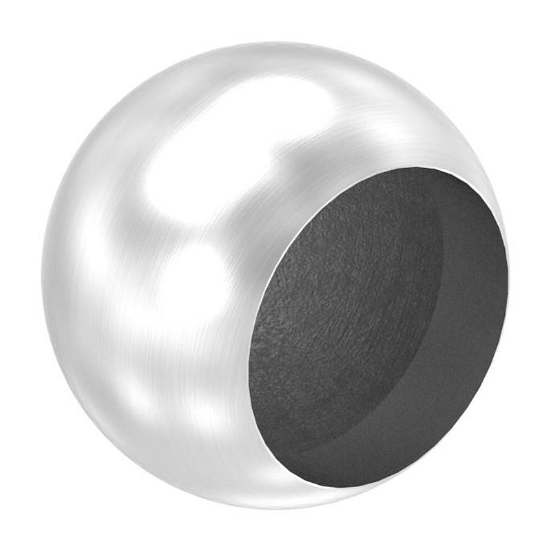Pipe end ball hollow for 33.7 mm tube, with M8